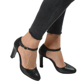 Pantofi Eleganti Dama din Piele Naturala,Romi,negri